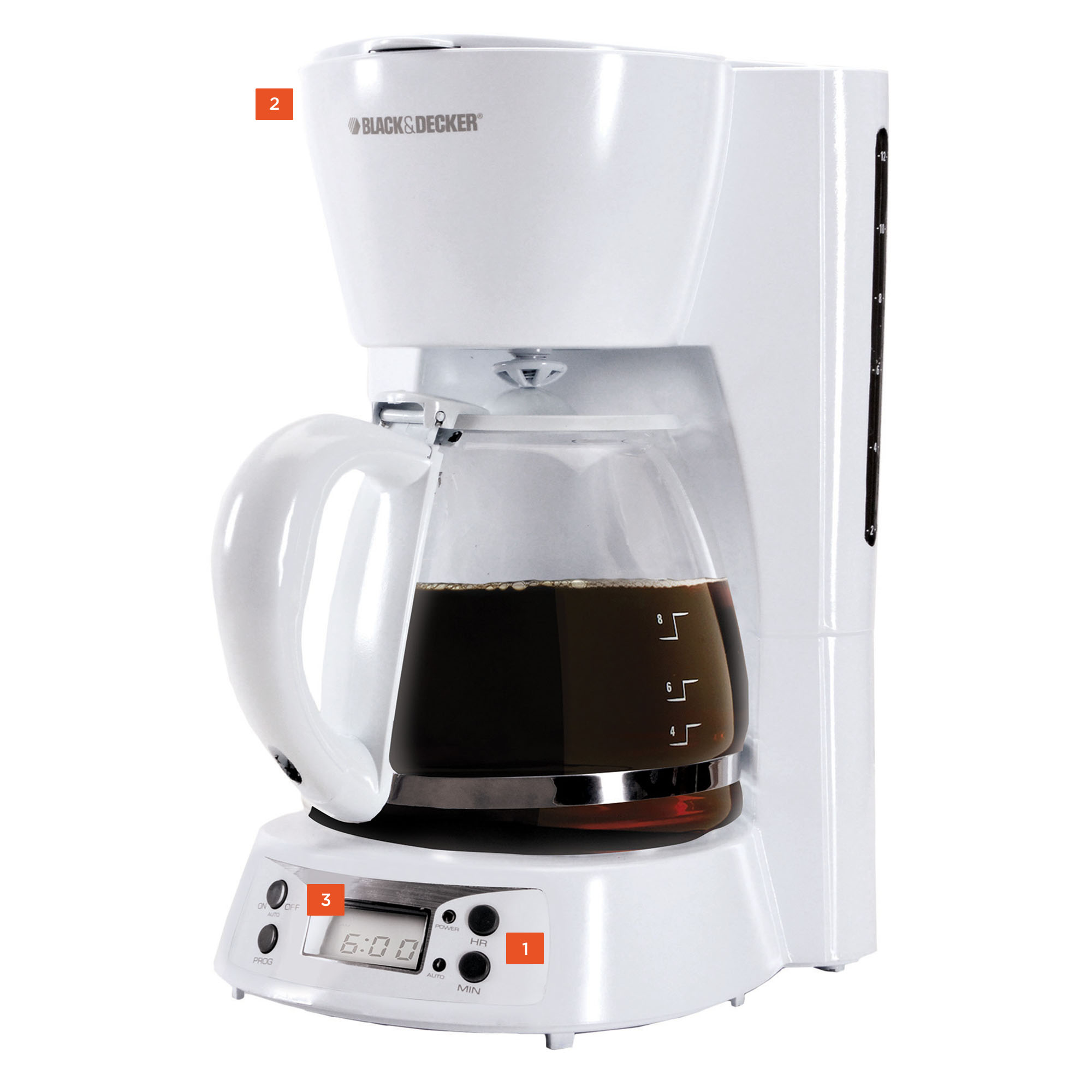 Shop Coffeemakers now 12 Cup Programmable BCM1410W BLACK DECKER